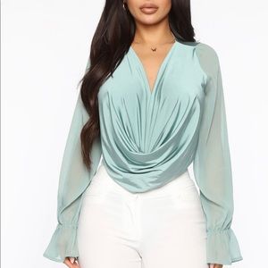 Anything Draped Bodysuit